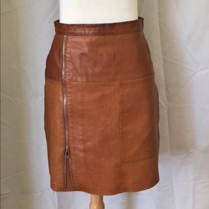 💯 Belstaff Leather Skirt